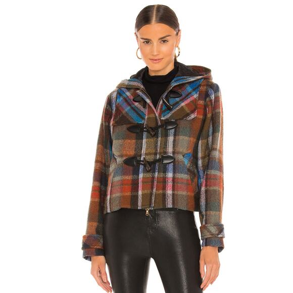 Veronica Beard Ianna Duffel Plaid Coat size 4 - Picture 2 of 8